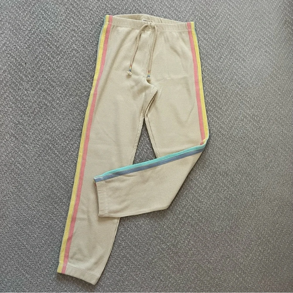Paper Flower Striped Joggers